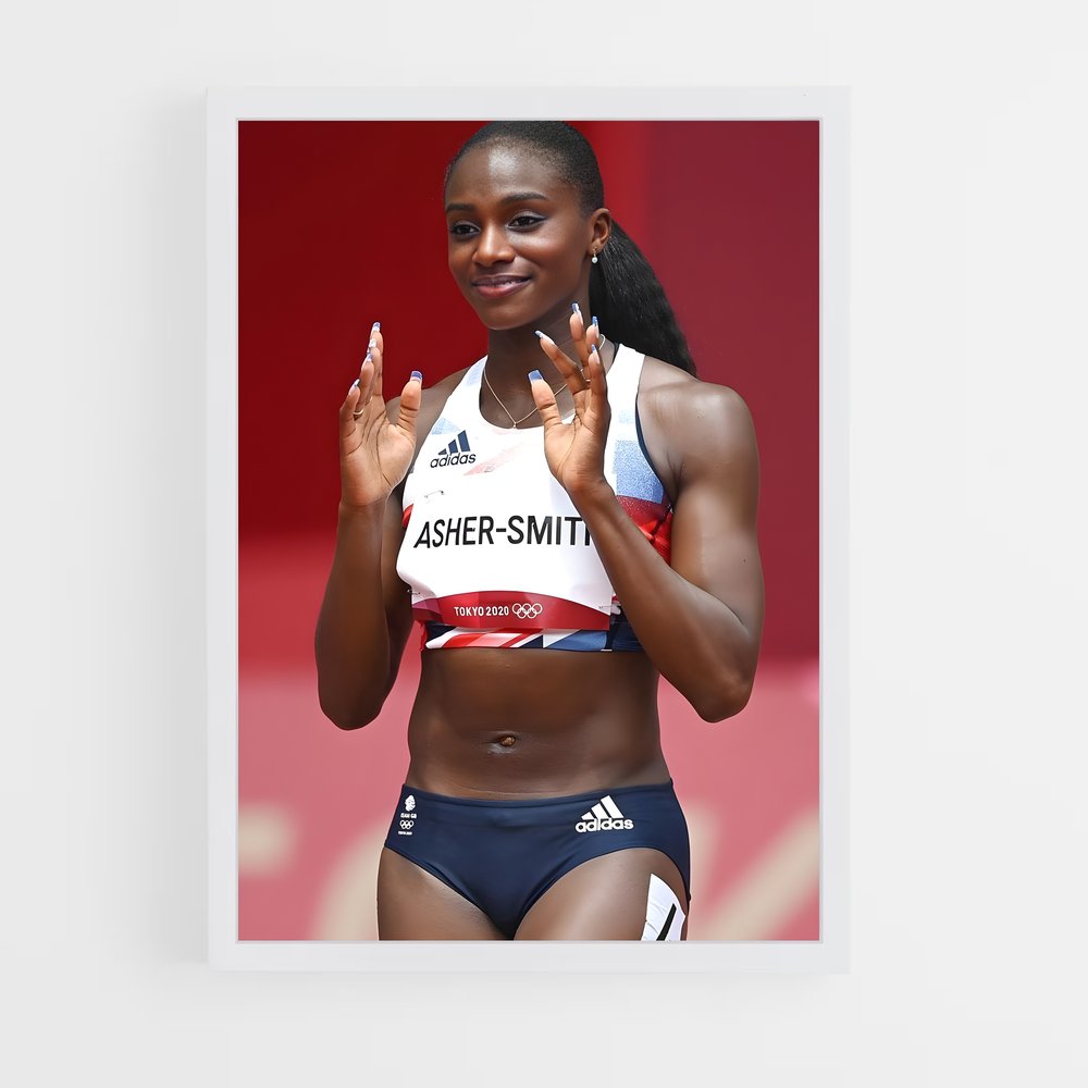 Poster Sprint et Élégance – affiche Athlétisme (vue 3)